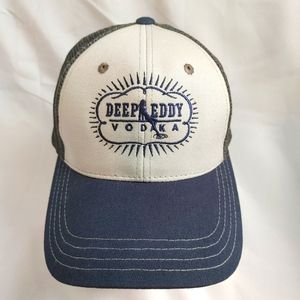 Deep Eddy Vodka Trucker Hat Mesh Snapback White an